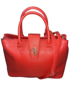 Alexis Bendel Red Saffiano
Leather Satchel Crossbody Bag
NWOT
